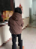 雪中飛新款女士短款羽絨服潮流休閑風(fēng)小個(gè)子加長(cháng)外套舒適溫暖 咖啡色|7217 M 160 曬單實(shí)拍圖