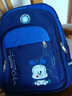 巴布豆（BOBDOG）卡通圖案書(shū)包男1-3-6年級兒童小學(xué)書(shū)包女童雙肩背包護脊輕便減負 H21409寶藍色大號 曬單實(shí)拍圖