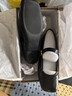 百思圖【張小婉同款】26春季瑪麗珍鞋小皮鞋女單鞋F0111AQ6 黑色 37 曬單實(shí)拍圖