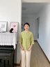 媽媽裝夏裝2026新款套裝50-60歲中老年女裝刺繡上衣服中年兩件套 綠色【上衣+褲子】 XL 建議90-105斤左右 曬單實拍圖
