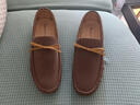 普步仕品牌豆豆鞋男2026年春秋新款大碼一腳蹬百搭樂(lè )福鞋休閑反絨皮鞋男 棕色 42 曬單實(shí)拍圖