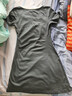 UR2026夏季新款女裝休閑撞色U型領(lǐng)抽褶修身連衣裙UYY760077 中灰 L 曬單實(shí)拍圖