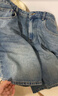 UR2025夏季新款女裝復古貓須水洗腰帶牛仔短褲UYY850081 曬單實(shí)拍圖