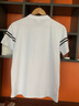 花花公子短袖t恤男2026夏季新款韓版休閑百搭立領(lǐng)高端上衣薄款冰絲修身男 白色C-3526HH7009 XL 曬單實(shí)拍圖