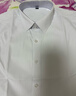 貓人（MiiOW）襯衫男短袖純色商務(wù)職業(yè)正裝男士白襯衫工裝外套襯衣男 白色 2XL  曬單實(shí)拍圖
