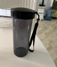 特百惠（Tupperware）瑩彩430ml塑料杯男女士學(xué)生運動(dòng)水杯子大容量泡茶杯 酷炫黑 曬單實(shí)拍圖