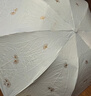 天堂傘太陽(yáng)傘防曬防紫外線(xiàn)遮陽(yáng)傘戶(hù)外傘晴雨兩用便攜雨傘男女 銀杏葉-甘酪白 曬單實(shí)拍圖