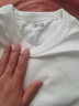 優(yōu)衣庫合作款/女裝圓領(lǐng)T恤/短袖正肩大師T素色483456 00 白色 L 曬單實(shí)拍圖
