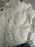 太平鳥(niǎo)女裝羽絨服輕薄多巴胺無(wú)膽襯衫羽絨休閑外套短款 米白色 XS 曬單實(shí)拍圖