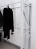 實邦貨架掛衣服服裝店展示架倉庫庫房倉儲儲物架冬裝西裝衣架置物架 雙杠200*60*200=2層主 不含層板 白色 曬單實拍圖