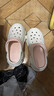 百慕傾臣孕婦洞洞鞋女款夏季外穿厚底增高足弓支撐包頭eva防滑防臭涼拖鞋 白粉【小貓小魚(yú)】防滑不臭 36 -37【標準碼】?jì)乳L(cháng)240MM 曬單實(shí)拍圖