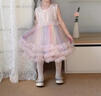 心楠女童連衣裙夏裝2026新款寶寶公主裙周歲禮服兒童背心網(wǎng)紗裙子春秋 粉色蓬蓬公主裙130 曬單實(shí)拍圖
