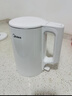 美的（Midea）電熱水壺燒水壺家用養生自動(dòng)斷電沖奶一體恒溫壺食品304不銹鋼1500W速熱1.5升大容量 SH15X301 曬單實(shí)拍圖