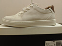百麗男鞋低幫板鞋春夏牛皮革百搭休閑鞋小白鞋A0548 白/杏 40 曬單實(shí)拍圖