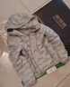 波司登（BOSIDENG）鵝絨羽絨服女士春秋輕薄連帽寬松短款內膽百搭保暖外套 【店長(cháng)推薦】700+蓬鵝絨-巖石灰-格雷系【卡碼拍大】 M 165/88A 體重約125-140斤 曬單實(shí)拍圖