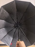 京東京造 總裁 全自動(dòng)晴雨兩用雨傘三折加大抗風(fēng)商務(wù)木柄傘 黑色23寸105cm 曬單實(shí)拍圖
