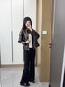 香影美拉德短款皮衣外套女2026春季新款酷颯風(fēng)機車(chē)pu立領(lǐng)寬松夾克 咖色 S 155/80A/85-95斤 曬單實(shí)拍圖