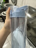 樂(lè )扣樂(lè )扣（LOCK&LOCK）人魚(yú)線(xiàn)塑料運動(dòng)水杯夏天便攜水壺帶刻度提手男女水杯子700ML藍色 曬單實(shí)拍圖