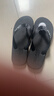 LURAD 人字拖男士夏季時(shí)尚沙灘外穿涼拖鞋 黑色 39-40 曬單實(shí)拍圖