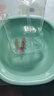 茶花 抗菌塑料盆25.5cm1只裝洗臉盆子嬰兒兒童洗內褲洗腳盆 藍色* 曬單實(shí)拍圖