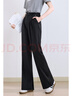 betu女裝夏季新款休閑闊腿褲垂順高腰百搭西裝褲褲子2507T43 黑色 L 曬單實(shí)拍圖