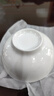 潔雅杰陶瓷碗中式白瓷小碗家用4.5英寸米飯碗喝湯碗面碗套裝10只裝 曬單實(shí)拍圖