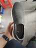 足力健老人鞋休閑百搭中老年散步鞋輕便爸爸鞋26117043J 碳灰 42 曬單實(shí)拍圖
