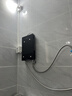 萬(wàn)和（Vanward）即熱式電熱水器變頻恒溫淋浴家用衛浴加熱器速熱防漏電洗澡器小型集成洗澡機免儲水 7000W 【黑耀灰】水電分離 玻璃面板 曬單實(shí)拍圖