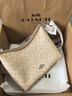 蔻馳（COACH）奧萊女士女包經(jīng)典標志LAUREL 31號流浪包單肩包斜挎包腋下包禮物 （經(jīng)典款）SV/沙黃色/灰褐色 曬單實(shí)拍圖