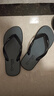 大嘴猴（paul frank）人字拖男士大碼夏季拖鞋戶(hù)外外出防滑耐磨夾趾沙灘鞋 灰  42-43 曬單實(shí)拍圖
