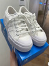 adidas NIZZA PLATFORM厚底增高運動(dòng)帆布鞋女阿迪達斯三葉草 白   36 曬單實(shí)拍圖