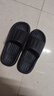 安尚芬拖鞋男士夏季浴室大碼室內家居踩屎感防滑厚底情侶涼拖鞋女外穿 黑色 42-43 適合41-42（內長(cháng)250mm） 曬單實(shí)拍圖