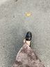 百麗羊皮英倫風(fēng)樂(lè )福小皮鞋2026新款春平底豆豆女單鞋JD021AA6 黑色 37 曬單實(shí)拍圖