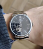 天王（TIAN WANG）手表男 生日禮物鋼帶鏤空機械男表銀帶黑盤(pán)GS51232S.D.S.B-1 曬單實(shí)拍圖