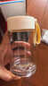 富光清然玻璃杯 高硼硅玻璃水杯子 女生便攜牛奶咖啡刻度茶杯330ml 曬單實(shí)拍圖