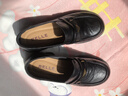 百麗（Belle）元寶樂(lè )福鞋女鞋2026春季新款商場(chǎng)同款羊皮黑色小皮鞋E9L1DAA6預售 黑色 36 (230mm) 曬單實(shí)拍圖