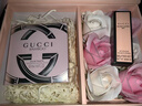 古馳（GUCCI）口紅禮盒g(shù)ucci香水女士化妝品套裝大牌正品生日禮物女士送女朋友 【浪漫花盒】竹韻香水50ml+絨霧505 曬單實(shí)拍圖