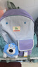 SHUKIKU樂(lè )兜兜兒童公仔雙肩包幼兒園書(shū)包小學(xué)生防潑水背包 海鹽茄紫M 曬單實(shí)拍圖