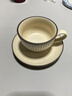CLITON歐式咖啡杯拿鐵杯掛耳陶瓷辦公室杯碟套裝早餐牛奶杯一杯一碟一勺 曬單實(shí)拍圖