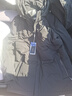 羅蒙羽絨服男加絨加厚保暖外套男商務(wù)休閑中青年鴨絨連帽羽絨襖男上衣 黑色 L /175 曬單實(shí)拍圖