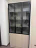 法卡威書(shū)柜玻璃門(mén)防塵客廳酒柜靠墻儲物柜展示柜書(shū)架立式陳列置物柜 【純凈月光白】帶貨上樓自己安裝 三門(mén)款-長(cháng)150深30高200 曬單實(shí)拍圖