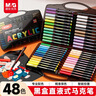 晨光(M&G)文具48色丙烯馬克筆直液式小黑盒兒童學(xué)生畫(huà)筆記號筆涂鴉手繪彩繪生日開(kāi)學(xué)禮物 曬單實(shí)拍圖