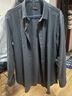 雅戈爾（YOUNGOR）【TR絨面】26新款商務(wù)休閑保暖加厚易打理長(cháng)袖襯衫 深灰 42 曬單實(shí)拍圖