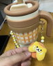 星巴克（Starbucks）杯子 小熊甜品屋系列不銹鋼杯 大容量水杯 便攜隨行杯 男女士送禮 格紋款不銹鋼吸管杯(配掛件)420ml 曬單實(shí)拍圖