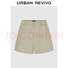 UR2025夏季新款女裝休閑簡(jiǎn)約松緊腰寬松口袋短褲UWM650041 曬單實(shí)拍圖