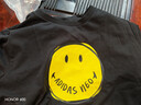 阿迪達斯（adidas）短袖t恤男裝笑臉印花圓領(lǐng)上衣H62013 黑色 XL 曬單實(shí)拍圖