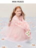 MiniPeace【公主系列】太平鳥(niǎo)童裝女童連衣裙春季玫瑰公主裙 晶玫粉 130 曬單實(shí)拍圖