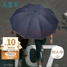 天堂 加大雨傘三折 晴雨兩用商務(wù)傘10骨大雨傘男女 藏青 曬單實(shí)拍圖