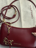 CHARLES&KEITH26春新品新年系列鏈條腋下包斜挎包包女包婚包CK2-80151362-D Tomato Red番茄朱紅 S 曬單實(shí)拍圖