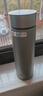 京東京造 純鈦保溫杯 茶水分離【內外純鈦】咖啡男女士水杯子 灰色 470ml 曬單實(shí)拍圖